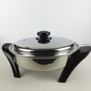 Saladmaster Electric Skillet SA010OCU Oil Core Titanium Stainless Steel